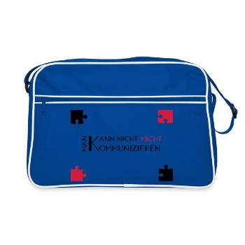communication watzlawick - Retro Bag - blue/white - Front