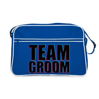 L'équipe Groom 3D - Sac Retro - bleu/blanc - Devant