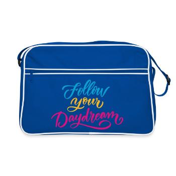 Follow Your Dream - Retro Bag - blue/white - Front