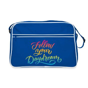 Follow Your Dream - Retro Bag - blue/white - Front
