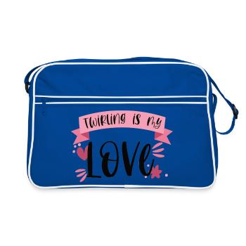 Twirling is my Love - Cadeau de sportive - Sac Retro - bleu/blanc - Devant