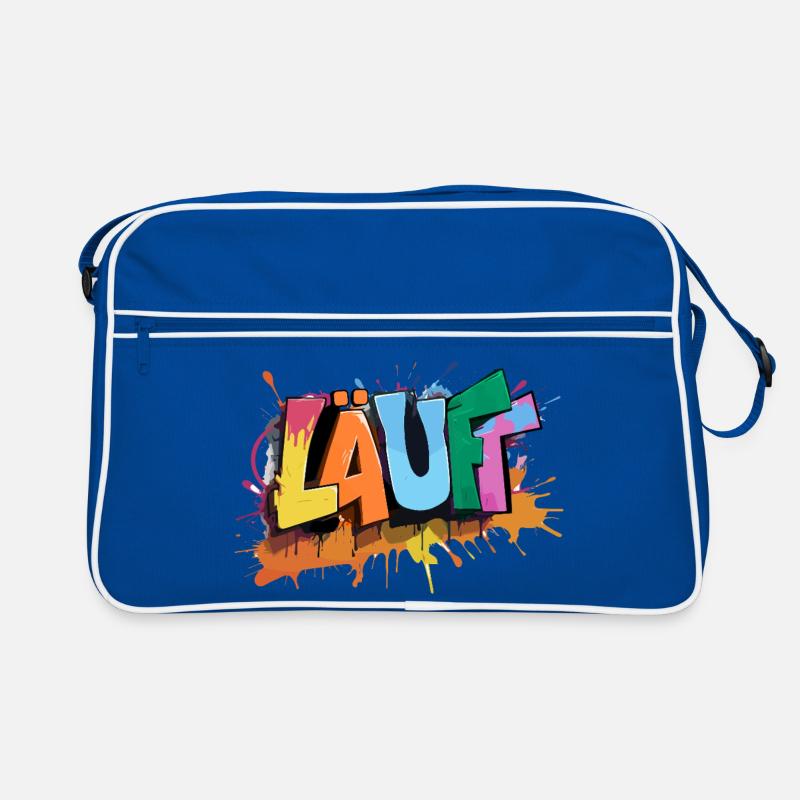 Läuft Statement Läufer Graffiti Lustige Sprüche Retro Tasche