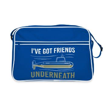 July 7 Submarine Submarine Veteran Navy USA - Retro Bag - blue/white - Front