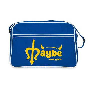 Maybe next year - Retro Bag - blue/white - Front