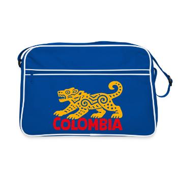 Colombian Jaguar - Retro Bag - blue/white - Front