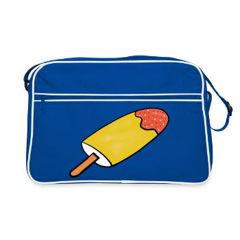 Eis Kinder Mädchen Jungen  - Retro Bag - blue/white - Front