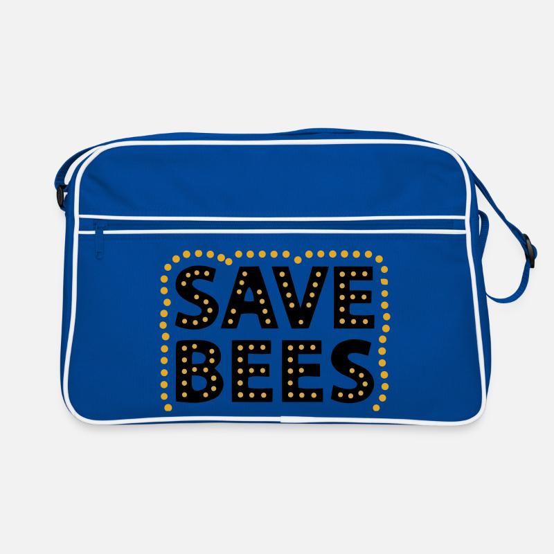 Save Bees Bienen Naturschutz Tierschützer Retro Tasche