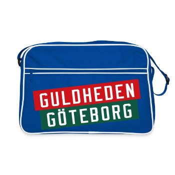 Logo rayé de Guldheden Göteborg - Sac Retro - bleu/blanc - Devant