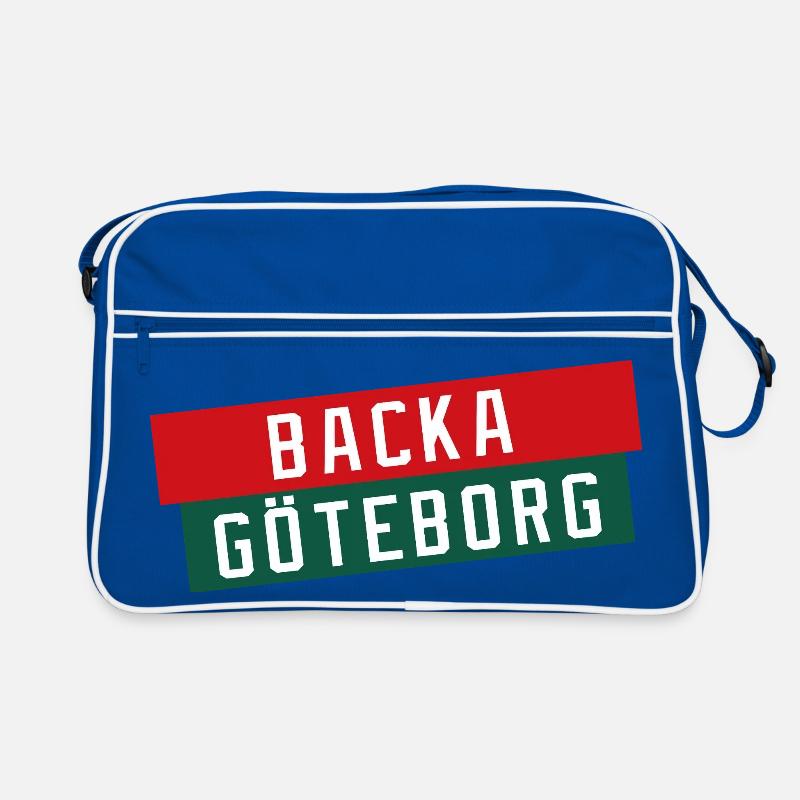 Backa Göteborg Diagonaltext Retro Tasche