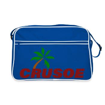 CRUSOE - Sac Retro - bleu/blanc - Devant