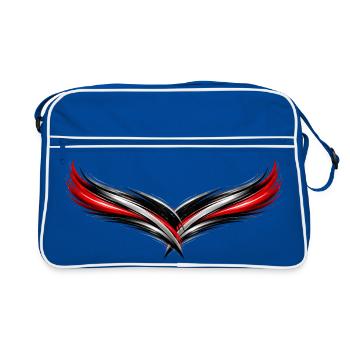 Style sportif du maillot Effet symétrique - Sac Retro - bleu/blanc - Devant