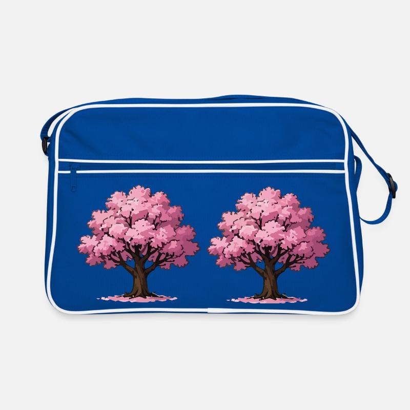 Kirschblüten Baumkunst Retro Tasche