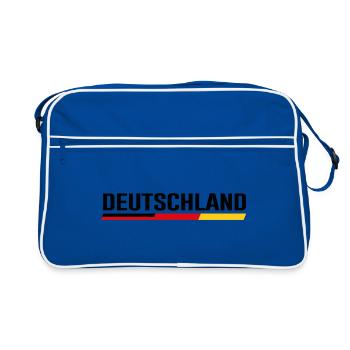 ALLEMAGNE – Conception propre des rayures de drapeau - Sac Retro - bleu/blanc - Devant