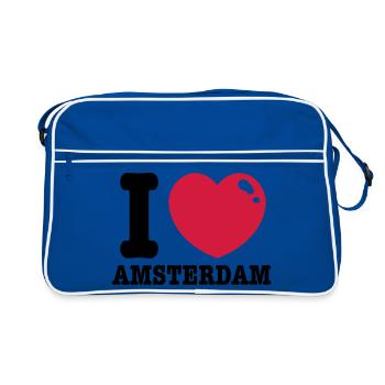 amsterdam - Retro Bag - blue/white - Front