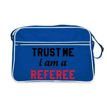 Referee - Schiedsrichter Arbitre - Sport - Match - Retro Tasche - Blau/Weiß - Vorne