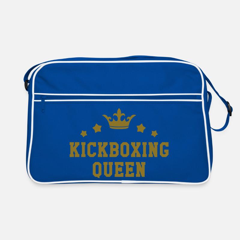 Kickboxen / Kickboxing / Kickboxer / Kick Boxing - Retro Tasche - Blau/Weiß
