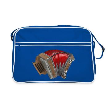 Styrian Harmonica - Franconia Bavaria | ZiachON! - Retro Bag - blue/white - Front