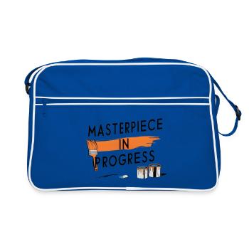 Masterpiece in Progress - Retro Bag - blue/white - Front