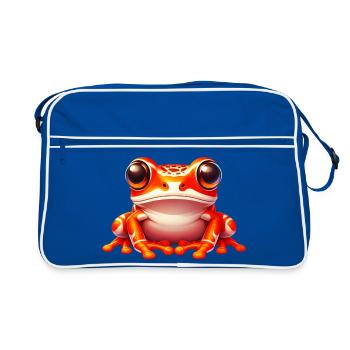 Grenouille - Sac Retro - bleu/blanc - Devant