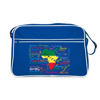 African Continent Colors - Retro Bag - blue/white - Front