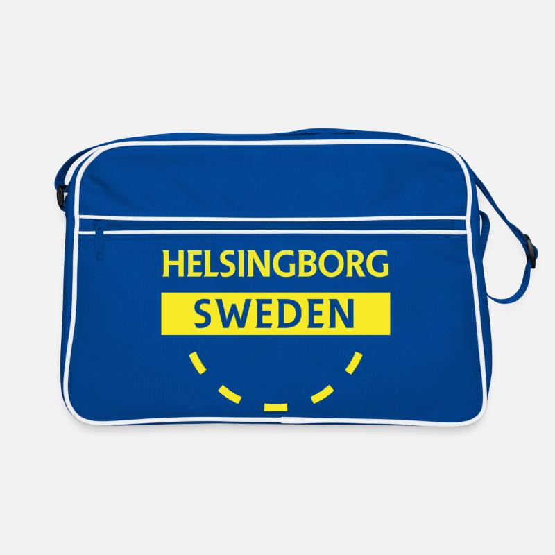Helsingborg Sweden Patch Retro Bag