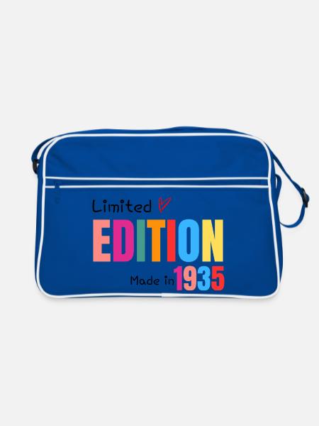 Limited edition Made in 1935 - Retro Bag - blue/white - Front