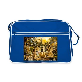 Golden Garden of Eden Designer EDITION - Retro Bag - blue/white - Front
