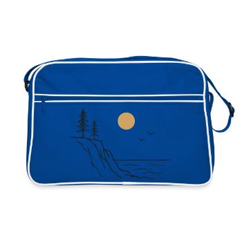 Soleil des falaises côtières - Sac Retro - bleu/blanc - Devant