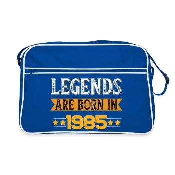 Anniversaire né en 1985 - Sac Retro - bleu/blanc - Devant