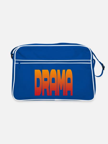 Drama Gradient Schrift - Retro Tasche - Blau/Weiß