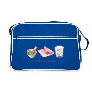 Matin lent - Sac Retro - bleu/blanc - Devant