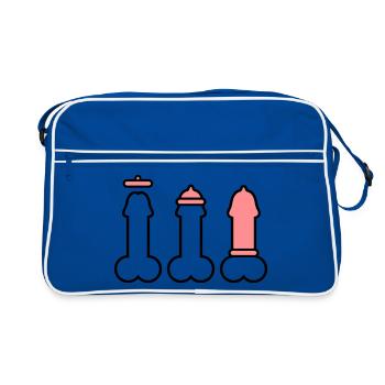 Condom 2 clr - Sac Retro - bleu/blanc - Devant