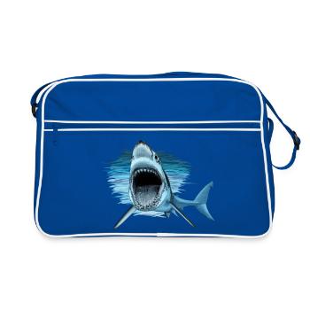 shark - Sac Retro - bleu/blanc - Devant