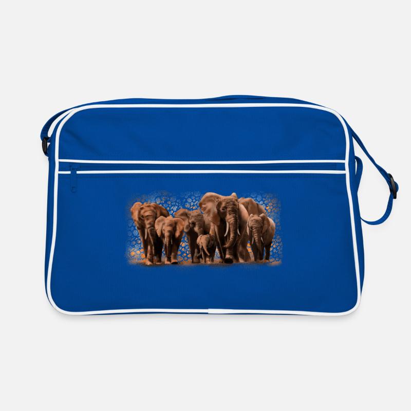 elephants Retro Bag