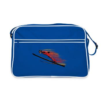 ski jumping - Retro Bag - blue/white - Front