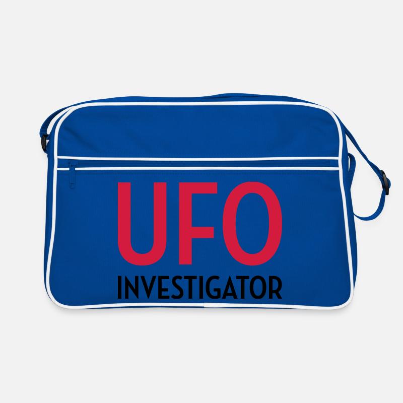 Ovni Ufo Extraterrestre Espace Geek Planète - Sac Retro - bleu/blanc