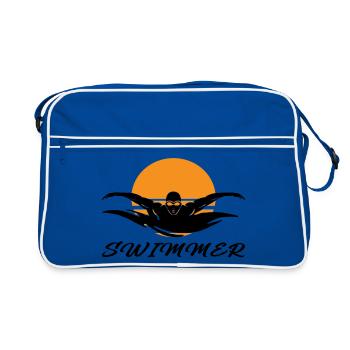 Swimmer - Retro Bag - blue/white - Front