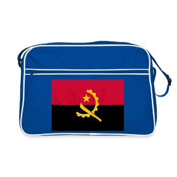 Le drapeau de l’Angola, symbole de fierté nationale - Sac Retro - bleu/blanc - Devant
