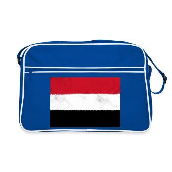 Drapeau du Yémen - Sac Retro - bleu/blanc - Devant