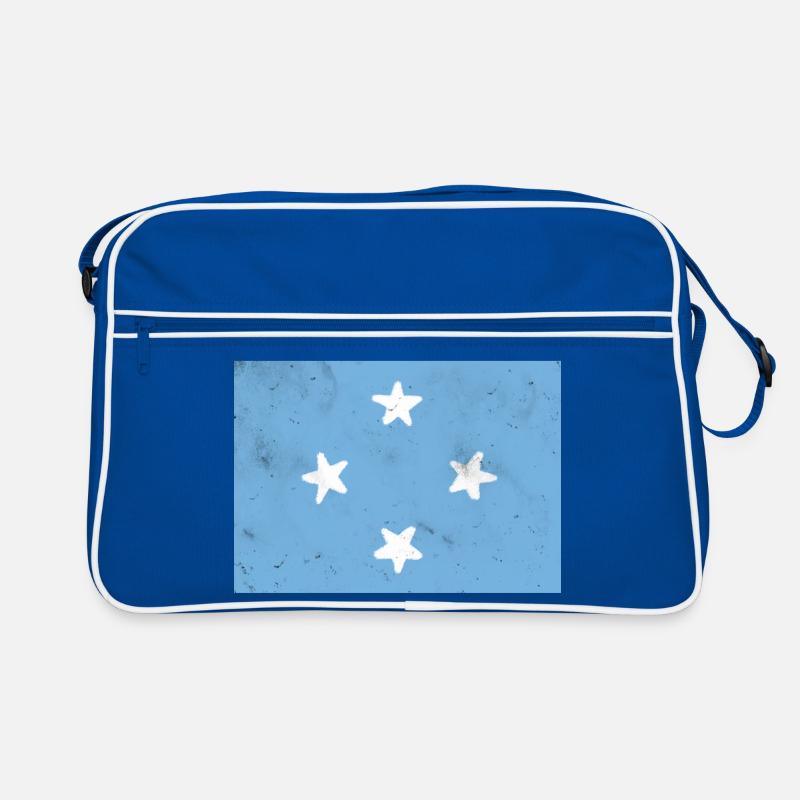 Drapeau de la Micronésie Sac Retro
