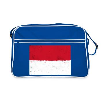 Flag of Monaco - Retro Bag - blue/white - Front