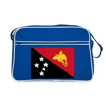 Drapeau de la Papouasie-Nouvelle-Guinée - Sac Retro - bleu/blanc - Devant