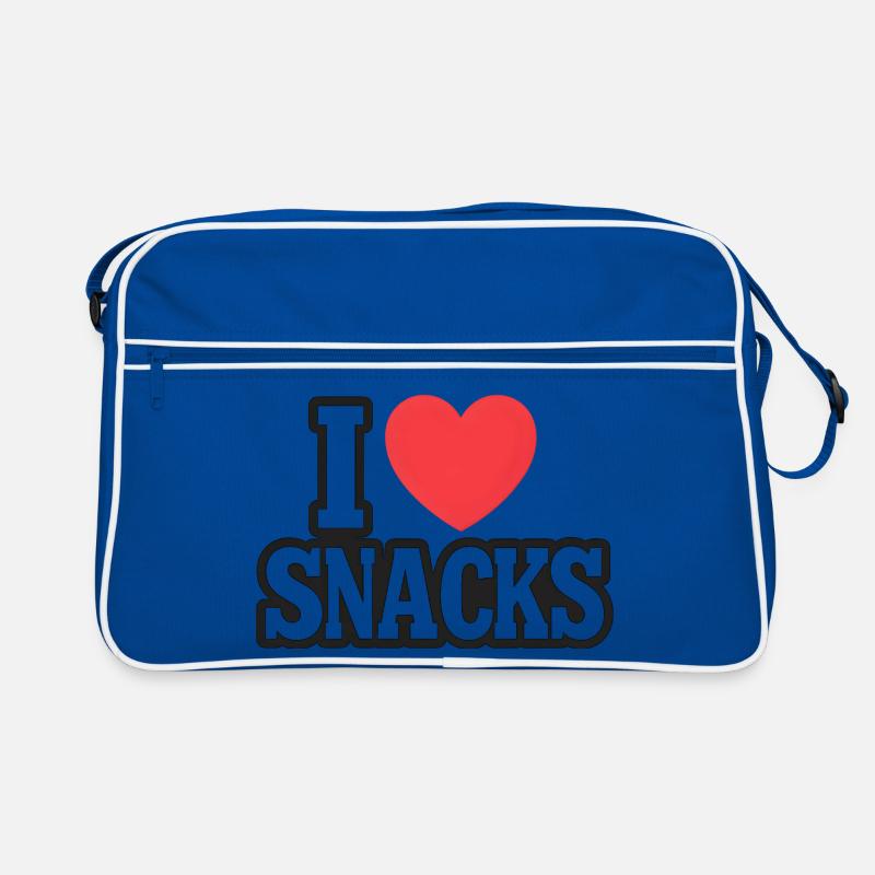 Amour pour les collations Expression Sac Retro