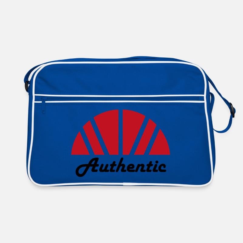 Authentische abstrakte Red Ray Dawn Retro Tasche