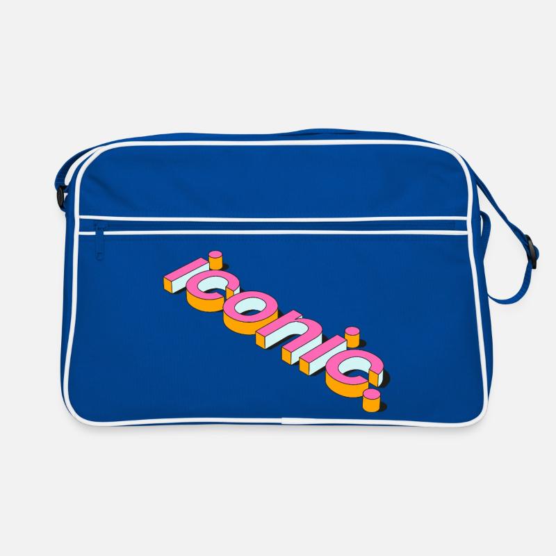 Conception de typographie 3D rétro emblématique Sac Retro