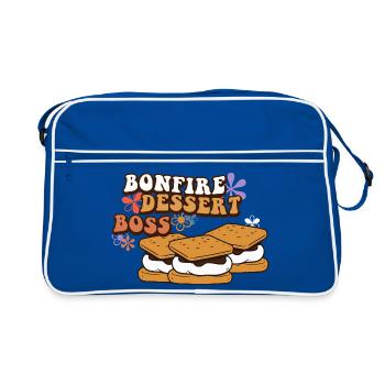 Bonfire Dessert - Retro Bag - blue/white - Front