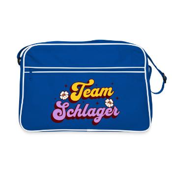 Schlager Party Team Schlager - Retro Bag - blue/white - Front