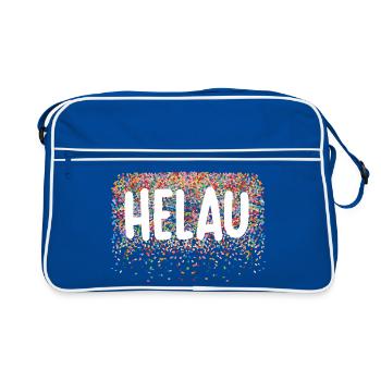 Helau! Confetti cheers - Retro Bag - blue/white - Front