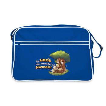 Siggi und der Zauberwald - Kuscheln - Retro Tasche - Blau/Weiß - Vorne