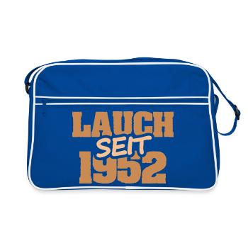 Entwurf - Retro Tasche - Blau/Weiß - Vorne